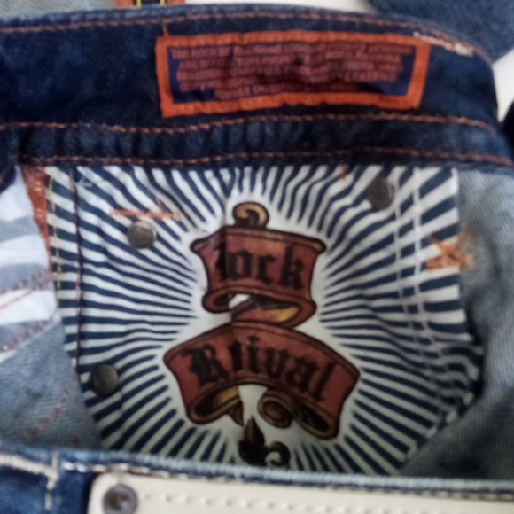 Rock Revival Women's 26 Capris Gwen Faux Leather Flap Pockets NWT - Picture 5 of 11